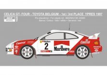 D�calcomanies Celica GT-Four 1997 Ypress Rally 1/24