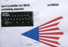 1/32 F117 Mask for 'US Flag camo' (ITAL)