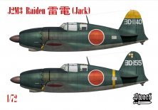 SWORD J2M3 Raiden 1/72 - 2 options de camouflage