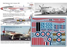 1/48 New Zealand civilian Mobil Mustang and Rnzaf North-American