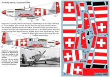 Swiss "Neutrality" marked North-American P-51B Mustang