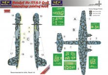 1/72 Heinkel He-177A-5 Greif camouflage pattern paint masks