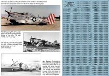 1/72 8 inch serial numbers Black for US built aircraft