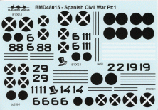 1/48 Spanish Civil War Pt:1Messerschmitt Bf-109E-1 Condor Legion
