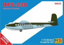 RS Models DFS-230 avec fusées de décollage 1/72 RS Models DFS-230 avec fusées de décollage 1/72