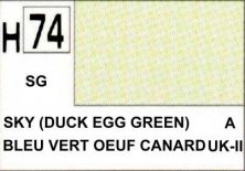 H074 Sky Duck Egg Green  Bleu vert oeuf canard (SG)