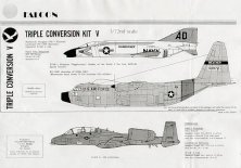 Falcon 1/72 HC-130F, A-10B Thunderbolt II, F4H-1 Phantom