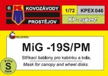 1/72 Canopy & wheel mask MiG-19S/PM