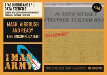 1/48 Hawker Hurricane Mk.I/Mk.IIB/Mk.IIC Data Stencils