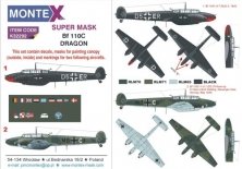 1/32 Messerschmitt Bf 110C canopy + insigna mask & decals