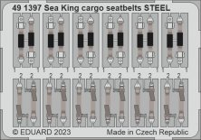 1/48 SET Sea King HU.5 cargo seatbelts STEEL for Airfix