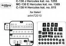 1/72 Masks for C-130 J/H, MC-130 E Hercules