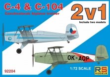 1/72 C-4 & C-104 CZ biplane trainer