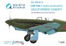 1/48 Vacu canopy for Yak-1 early