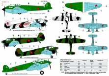 1/72 Decals for Twin engined Yak's (incl. PE set)