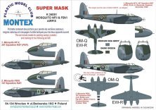 Montex Masques Peinture Mosquito NF.11/FB Mk.VI 1/24 Airfix