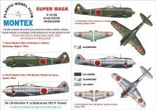 Montex 1/32 Masques Nakajima Ki-44 Shoki Hasegawa