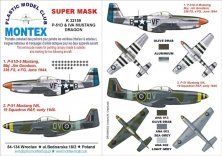 Montex Masques P-51 Mustang Mk.IVA 1/32 pour Dragon