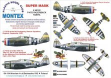 Montex 1/48 P-47D Thunderbolt Razorback Masques Canopy