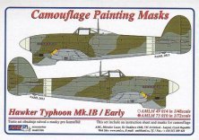 1/72 Camouflage masks Hawker Typhoon Mk.IB Early