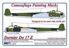 1/72 Dornier Do 17Z camouflage paint mask (for Airfix)