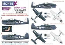 1/48 Grumman F6F-3 Hellcat canopy + insignia masks + decals