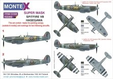 1/32 Supermarine Spitfire Mk.Vb canopy mask & insignia masks