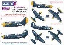 1/48 Curtiss SB2C-4 Helldiver 2 canopy mask + 2 insignia masks