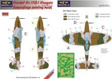 1/72 Mask He 112B-1 Hungary Camouflage paint.