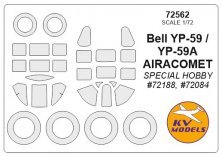 1/72 Bell P-59 Airacomet masks