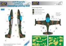 1/48 Mask A-37 Dragonfly in Vietnam Camo pattern