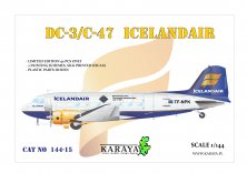 1/144 Douglas DC-3 Iceland Air