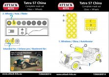 Masques vitres et roues Tatra T57 Chine 1938 1/72