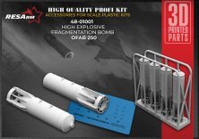 1/48 OFAB 250 High Explosive Fragmentation Bombs