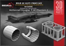 1/48 F-4E Phantom II Exhaust nozzles for Meng