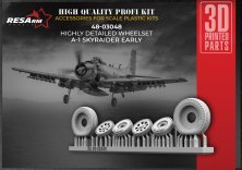 1/48 Douglas A-1 Skyraider early wheels set