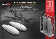 1/48 P-51 Mustang 75 gal. Drop Tanks.