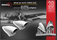 1/48 Bristol Beaufighter Air Intake Type 2 for Tamiya