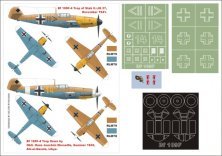 Montex Masques peinture Bf-109F-4 Trop 1/32 Hasegawa+Aires