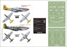 Montex Masques P-51D Mustang 1/32 Cockpit et Marquages Dragon