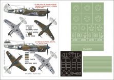 Montex 1/48 P-40N Warhawk Masques Canopy + Decals