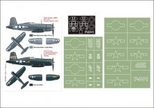 Montex 1/48 F4U-1 Corsair Masques Peinture Cadre