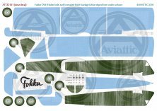 1/32 Fokker D.VII streaked finish fuselage & blue doped linen