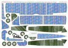 1/32 Fokker D.VII streaked finish & over-painted blue dope