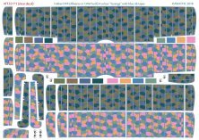 1/32 Fokker D.VII 4 colour lozenge with blue rib tapes