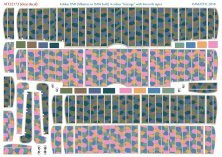 1/32 Fokker D.VII 4 colour lozenge with linen rib tapes
