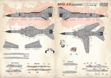 1/48 Mikoyan MiG-23 Technical stencils