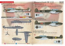 Print Scale 1/72 Messerschmitt Bf-110 Part 11 D�calques