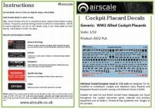 1/32 Cockpit Placards & Dataplates