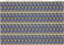 1/28 5 colour "lozenge" full pattern width for upper surfaces
